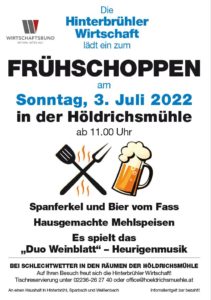 Einladung zum Frühschoppen in der Hinterbrühl